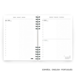 agenda, anual, dietario