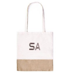 bolsa, yute, algodón, asas