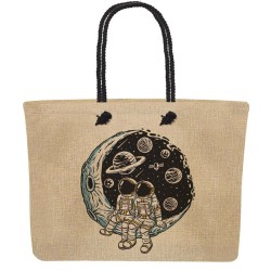 Bolso, bolsa, yute, asas, cuerdas, personalizado