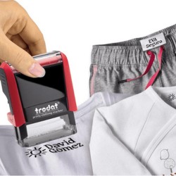 cuño, automático, textil, prendas, impresión