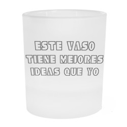 Vaso Whisky cristal esmerilado personalizado