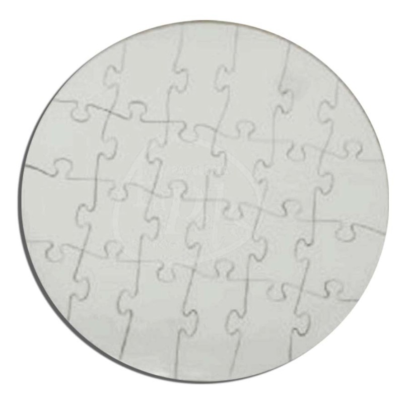 Puzzle madera redondo