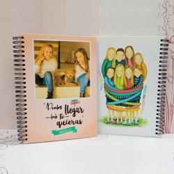 libreta, A5, notas, personalizada