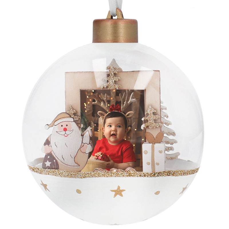 Adorno, navida, bola, foto,