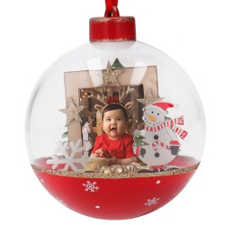 Adorno, navida, bola, foto,