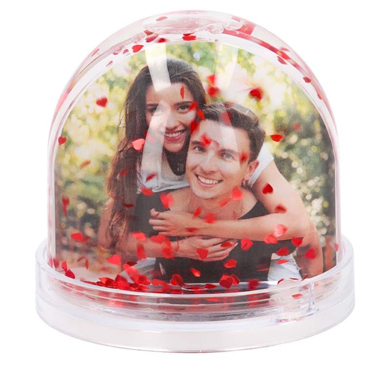 bola, nieve, foto, regalo