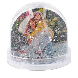 bola, nieve, foto, regalo