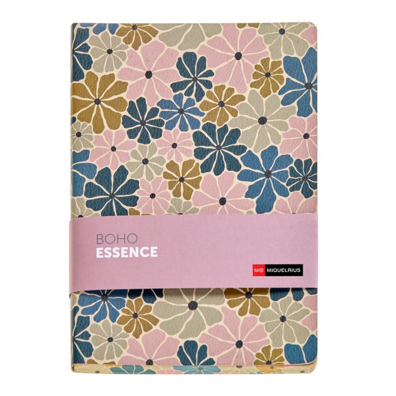 Cuaderno A5 Punt. Flores Boho Essence