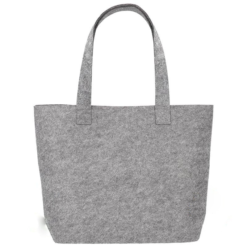 Bolso, bolsa, fieltro, gris, personalizado
