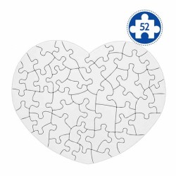 Puzzle corazón cartón