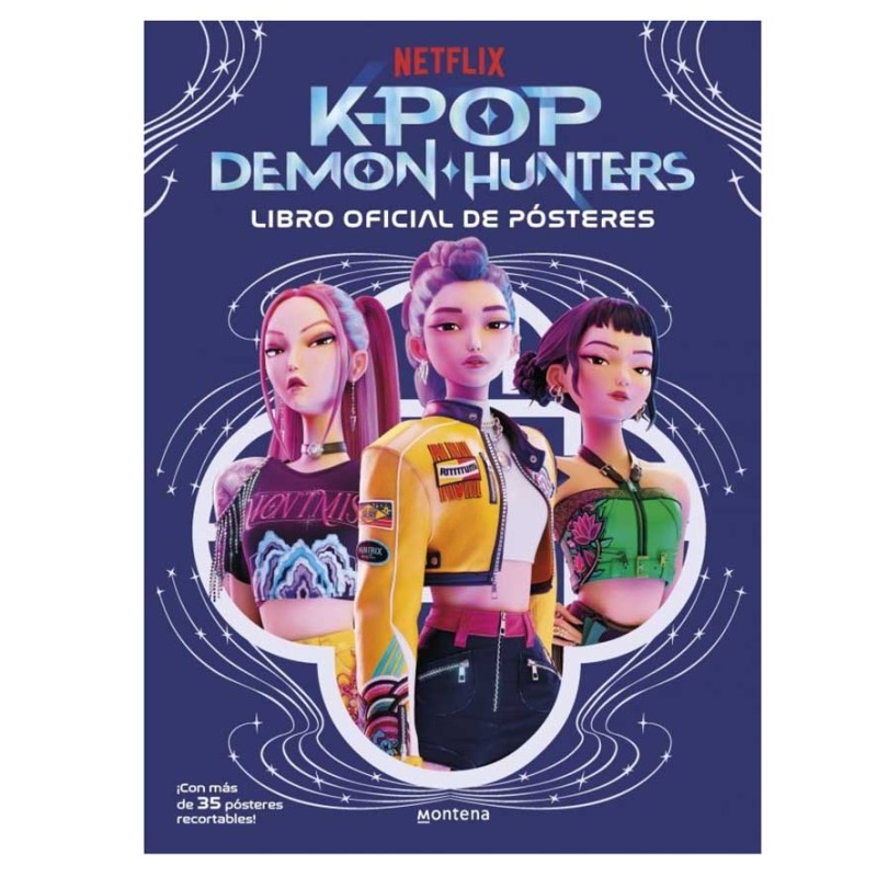 kpop demon hunters, montena, libro posters