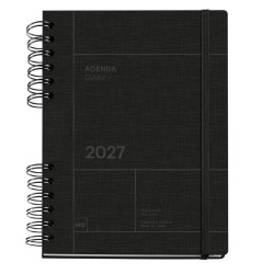 Agenda 2027 PLUS NEGRA 155x213 mm s/v MI