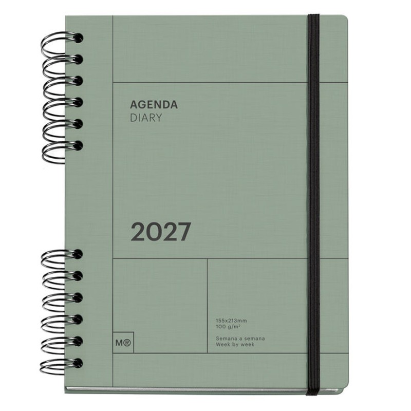 Agenda 2027 PLUS VERDE 155x213 mm s/v MI