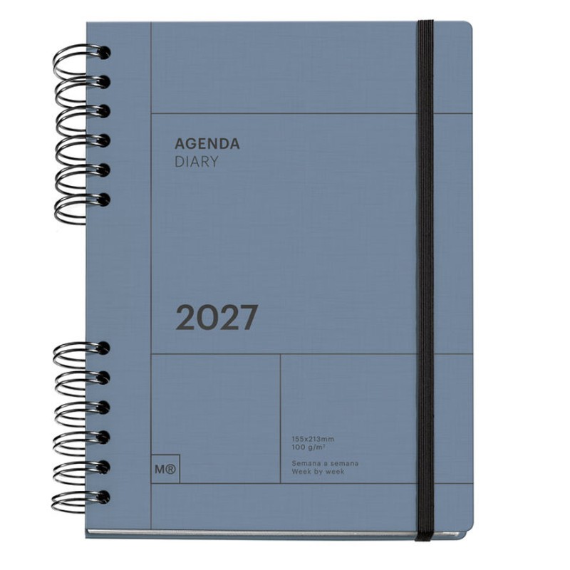 Agenda 2027 PLUS AZUL 155x213 mm s/v PLU