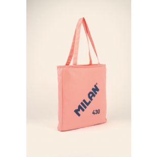 Bolso shopper SINCE 1918 MILAN ROSA con cremallera