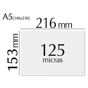 Plastificado A5 (148x210) 125 micras