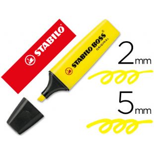Rotulador fluor STABILO Boss amarillo 70/24