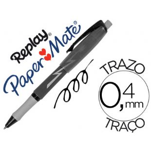 Bolígrafo PAPER MATE Replay Max. NEGO
