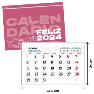 Faldilla calendarios 33,5 cm.