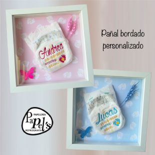 Paal bordado personalizado con marco